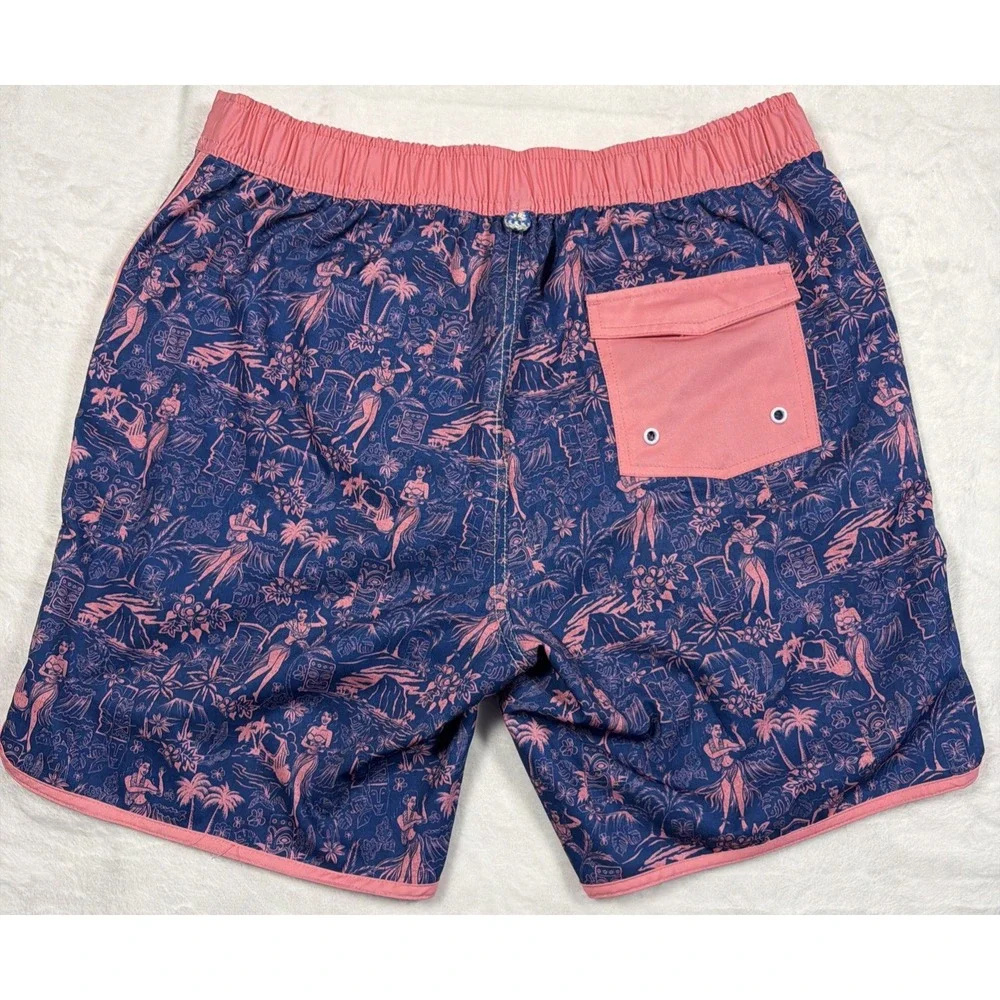 Johnnie-O Honolulu Swim Trunks Mens Medium 7